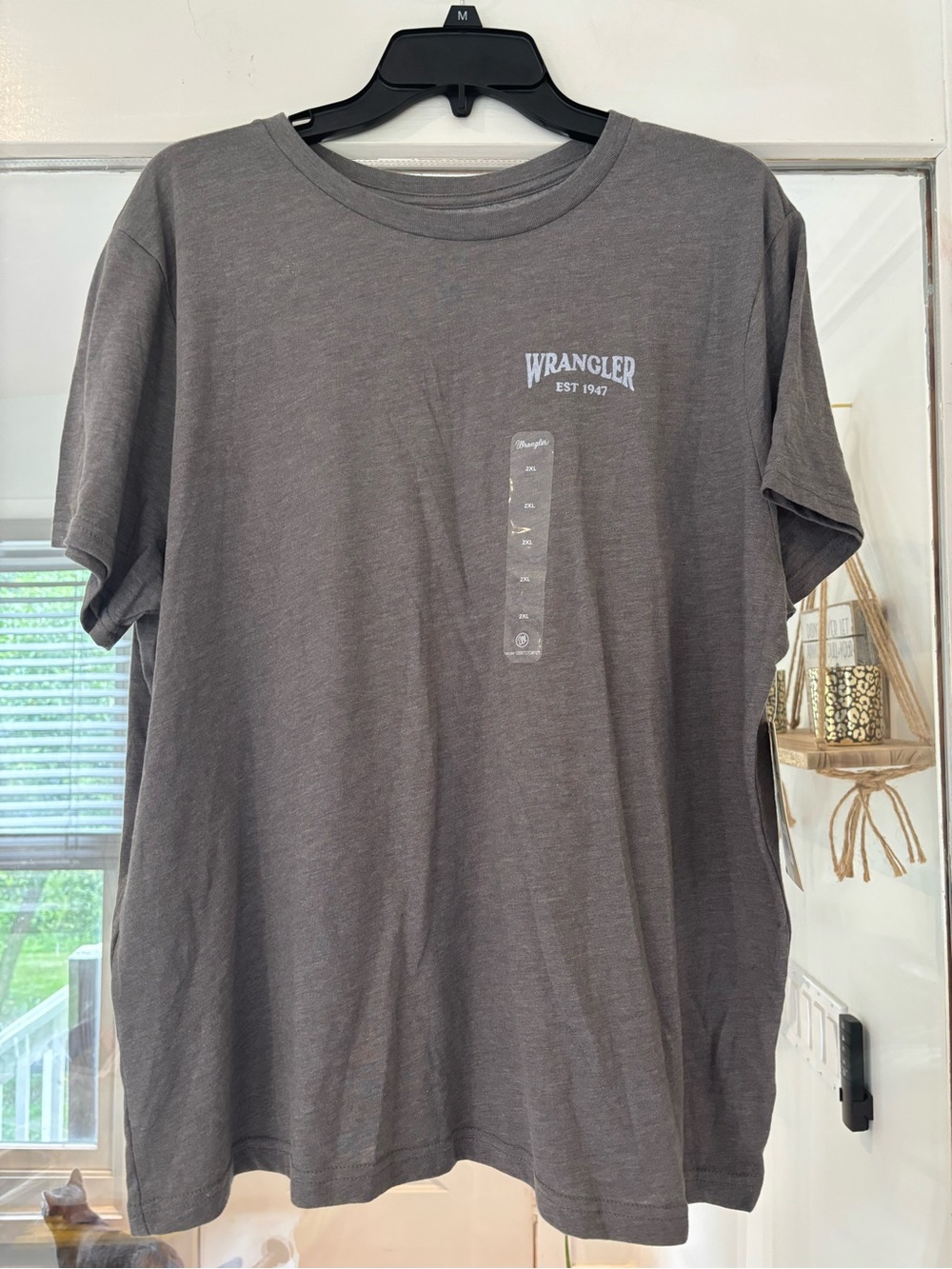 Wrangler Short Sleeve Tee in Charcoal
